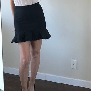 mini skirt with ruffle